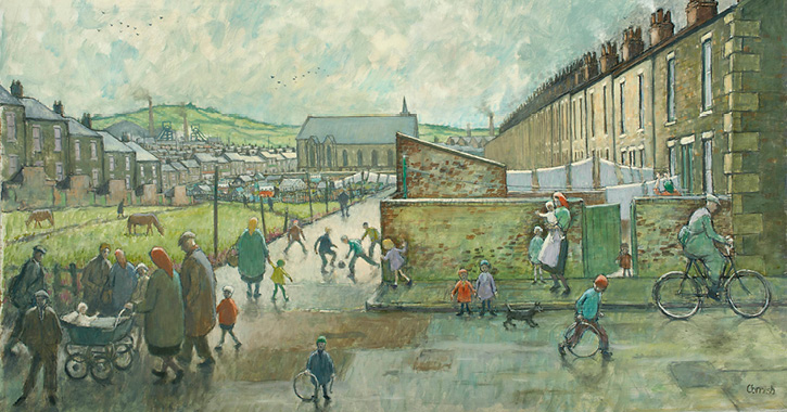 A painting by Norman Cornish 